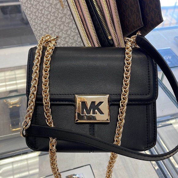 MICHAEL KORS SONIA SMALL SHOULDER XBODY BLACK COLOR - Picture 3 of 16